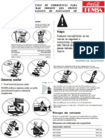 Protocolo de Emergencia para Liberar Presión Del Piston Hidraulico de Elevacion de