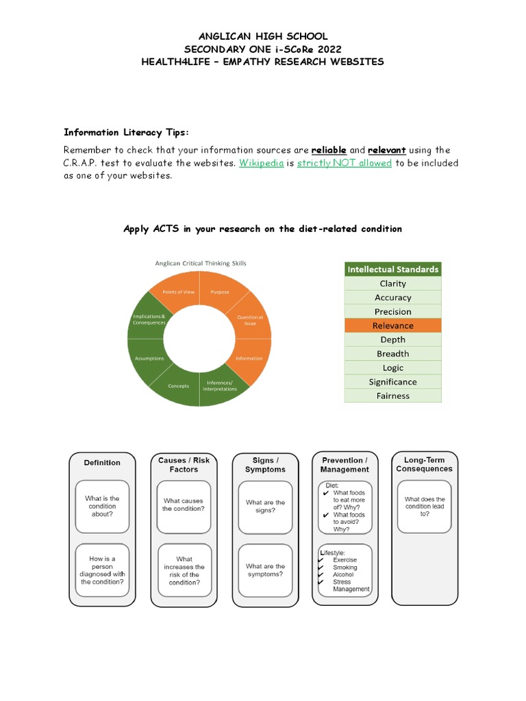 Poh Kai Lin Loewe (Ahs) - Websites For Research | PDF