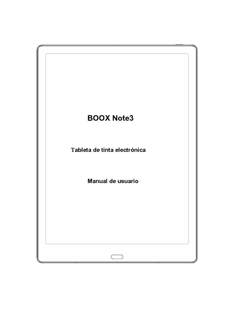 Manual Boox Note 3 PDF