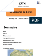 Géographie Du Bénin: Enseignant: DR Yaovi Emile ATIYE