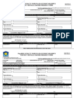 Pag-Ibig Loyalty Card Plus Account Holder'S Contact Details Change Request Form