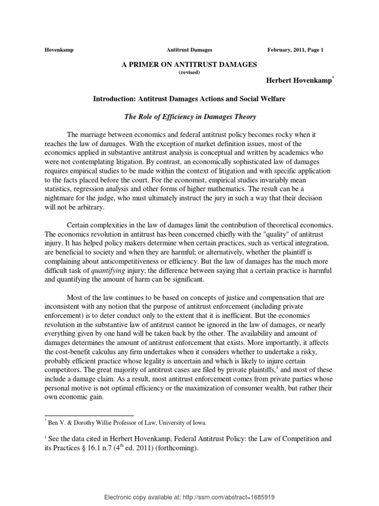 United States antitrust law intelligence overview