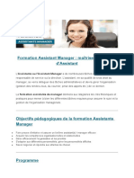 Assistante Manager