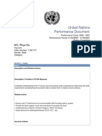 United Nations Performance Document: KO, Phyo Ko