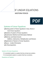 System of Linear Equations Direct Methods