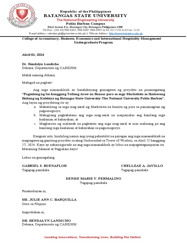 Letter Format | PDF