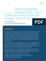 Conversational Interactive Voice Response (IVR) : Cisco Customer Voice Portal With Google Cloud AI Services