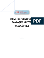 Kamu Güvenli Veri Paylaşim Kriteri TASLAĞI v1.1