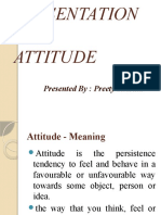 On Attitude