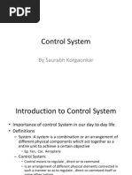 Control System: by Saurabh Korgaonkar