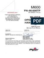 PA-46-600TP Pilot'S Operating Handbook: Reference Only