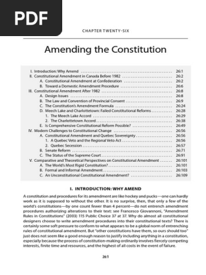 Canadian constitutional amendment