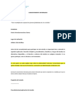 Consentimiento Informado: "TCA e Insatisfacción Corporal en Jóvenes Futbolistas de 14 A 16 Años"