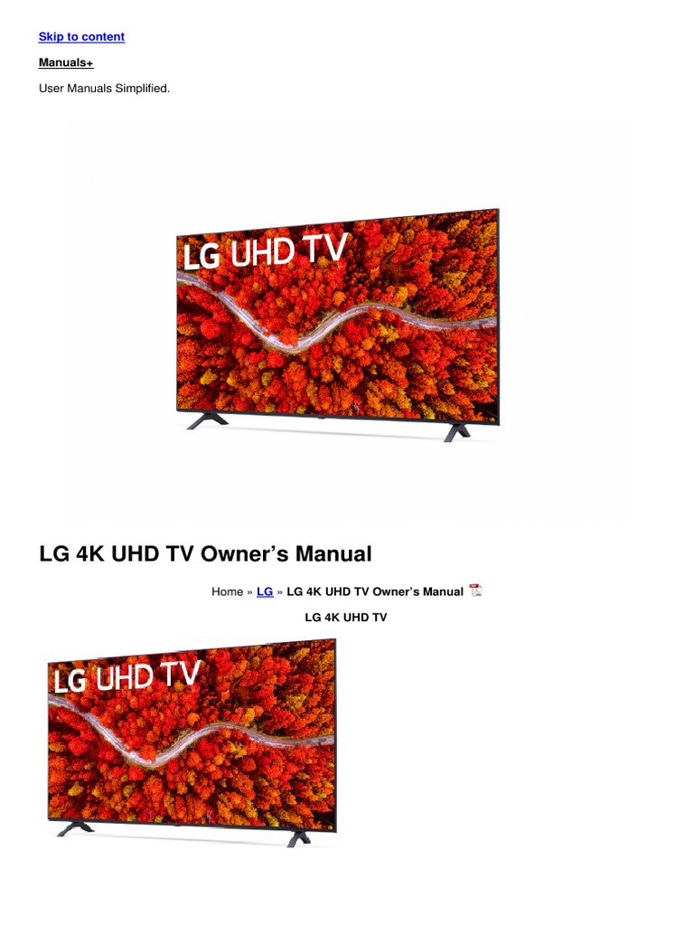 4k Uhd TV Manual | PDF | Hdmi | Consumer Electronics