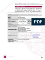 Guía Docente Financiación de Pymes 2022-23 Grado Comercio