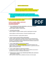 DIREITOS ADMINISTRATIVO - Prova Oral