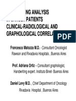 Handwriting Analysis IN C Ancer Patients Clinical - Radiological and Graphological Correlation