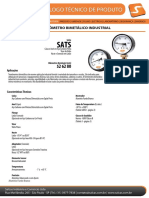 Termometro Bimetalico Industrial Sats Salcas