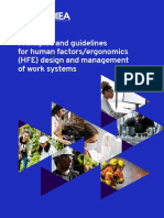 Principles and Guidelines For Human Factors/ergonomics (HFE) Design and Management of Work Systems