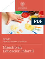 Maestro en Educación Infantil: Grado