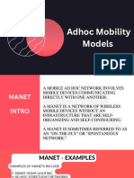Adhoc Mobility Models