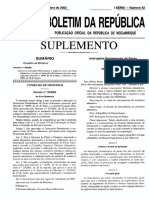 MZ Government Gazette Series I Supplement Dated 2002 12 26 No 52