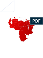 Mapa de Venezuela Color Rojo