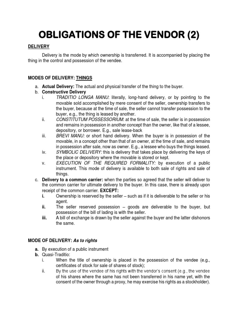 modes-of-delivery-rights-and-obligations-in-real-estate-and-personal