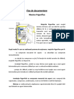 Fisa de Documentare Masini Frigorifice