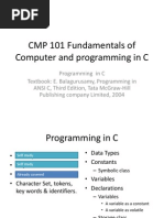 CMP 101 Set 14 Programming in C