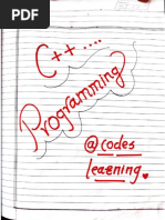 C++ Programming Notes