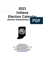 2023 Election Calendar Election Administrators Edition - FINAL