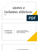 Cargas Elétricas em Condutores e Isolantes