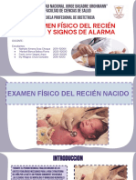 Examen Fisico Del Recien Nacido Normal y Signos de Alarma - Grupo e