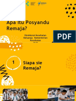 Apa Itu Posyandu Remaja?: Direktorat Kesehatan Keluarga Kementerian Kesehatan 2020