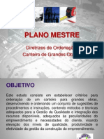 Plano Mestre Para Canteiros de Grandes Obras