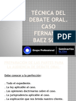 Técnica Del Debate Oral. Caso Fernando Baez Sosa