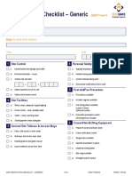 SSSP Form 5 Site Inspection Checklist