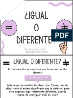 ¿Igual o Diferente?