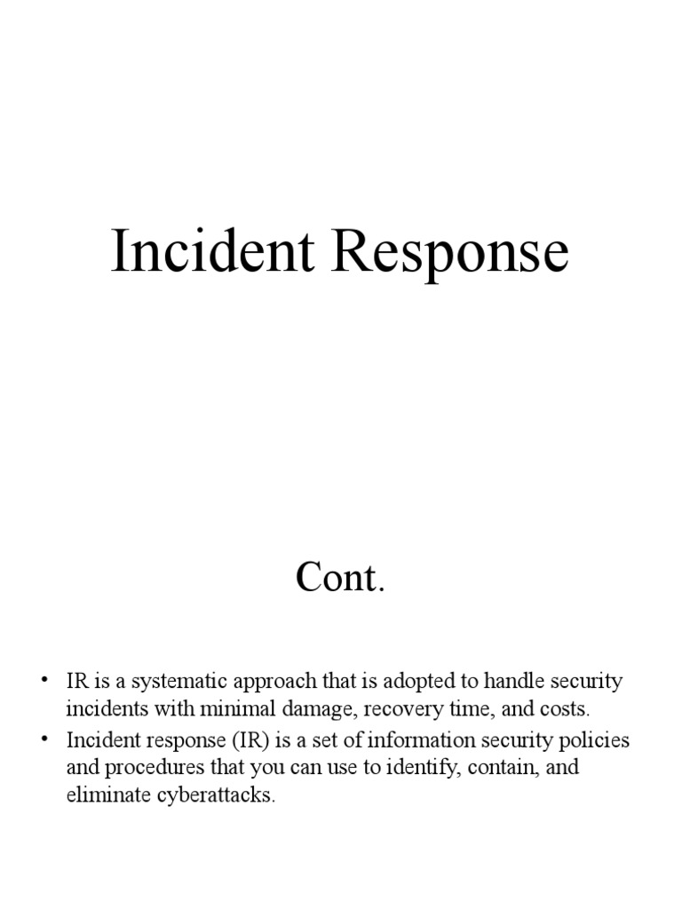 Network Security Incident Response Strategies | PDF | Malware | Denial ...