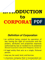 Introduction to the Key Elements of a Corporation