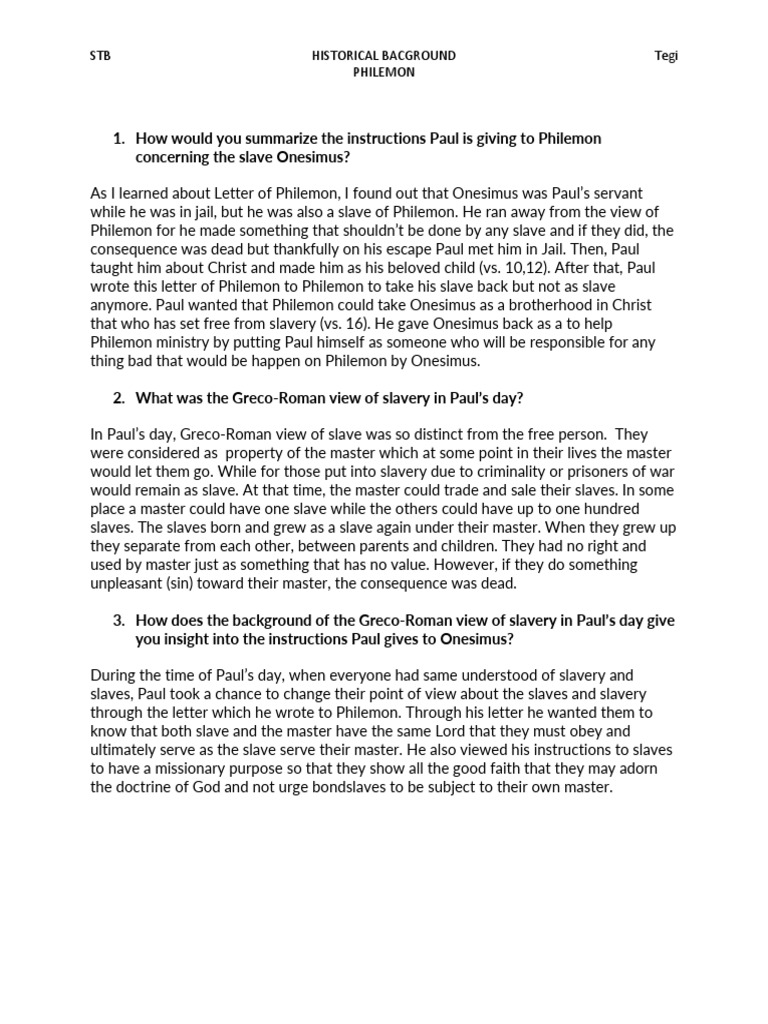 STB historicalBackGroundPhilemon Tegi PDF Epistle To Philemon
