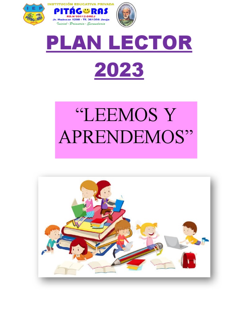 Plan Lector Inicial 2023: Leemos y Aprendemos | PDF | Educación de la ...