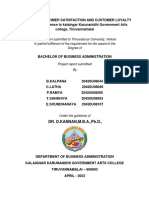 Project Report Submitted To Thiruvalluvar University, Vellore in Partial Fulfillment of The Requirement For The Award of The Degree of