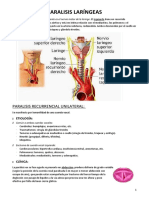 Parálisis Laríngeas