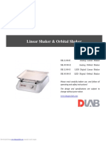 Linear Shaker & Orbital Shaker: User Manual