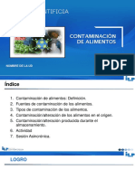 Contaminación de Alimentos: Nombre de La Ud