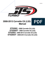 2008-2013 Corvette C6 (LS3) Instruction Manual: STS2002 - STS2002T - STS2003 - STS2003T