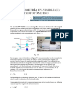 Espectrometría Uv-Visible (Ii) : El Espectrofotómetro