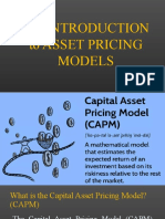 AN INTRODUCTION To ASSET PRICING MODELS